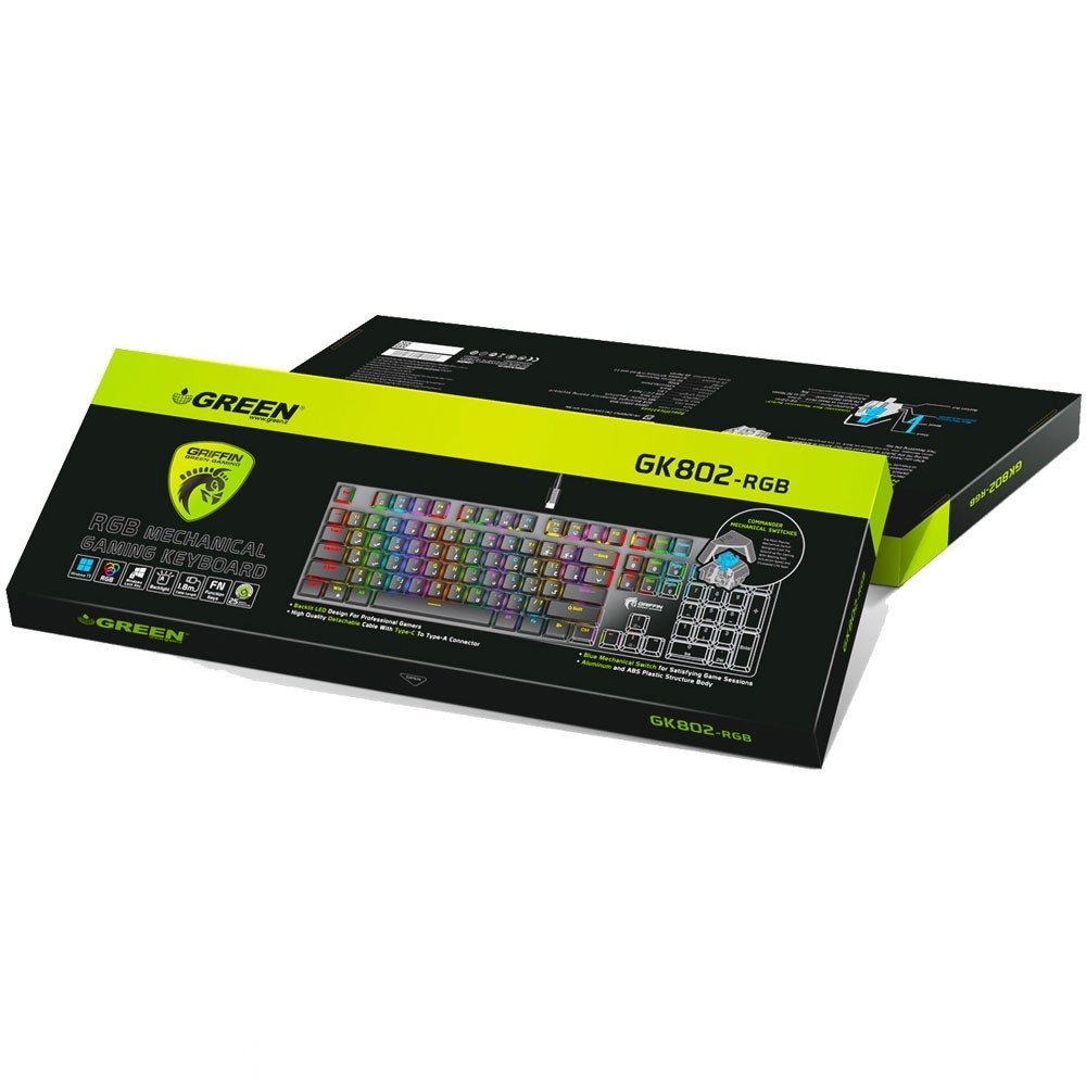 کیبورد مکانیکال گرین GK802 RGB