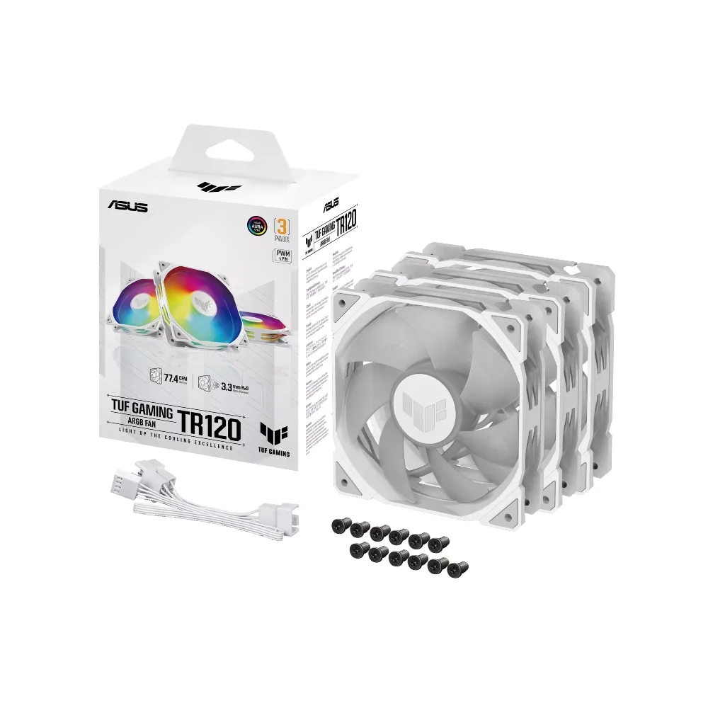 Fan Asus TUF TR120 ARGB Standard 3in1 White