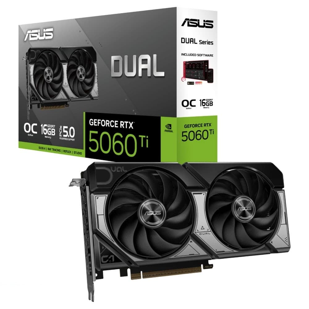 کارت گرافیک ایسوس DUAL RTX 5060 TI O16G