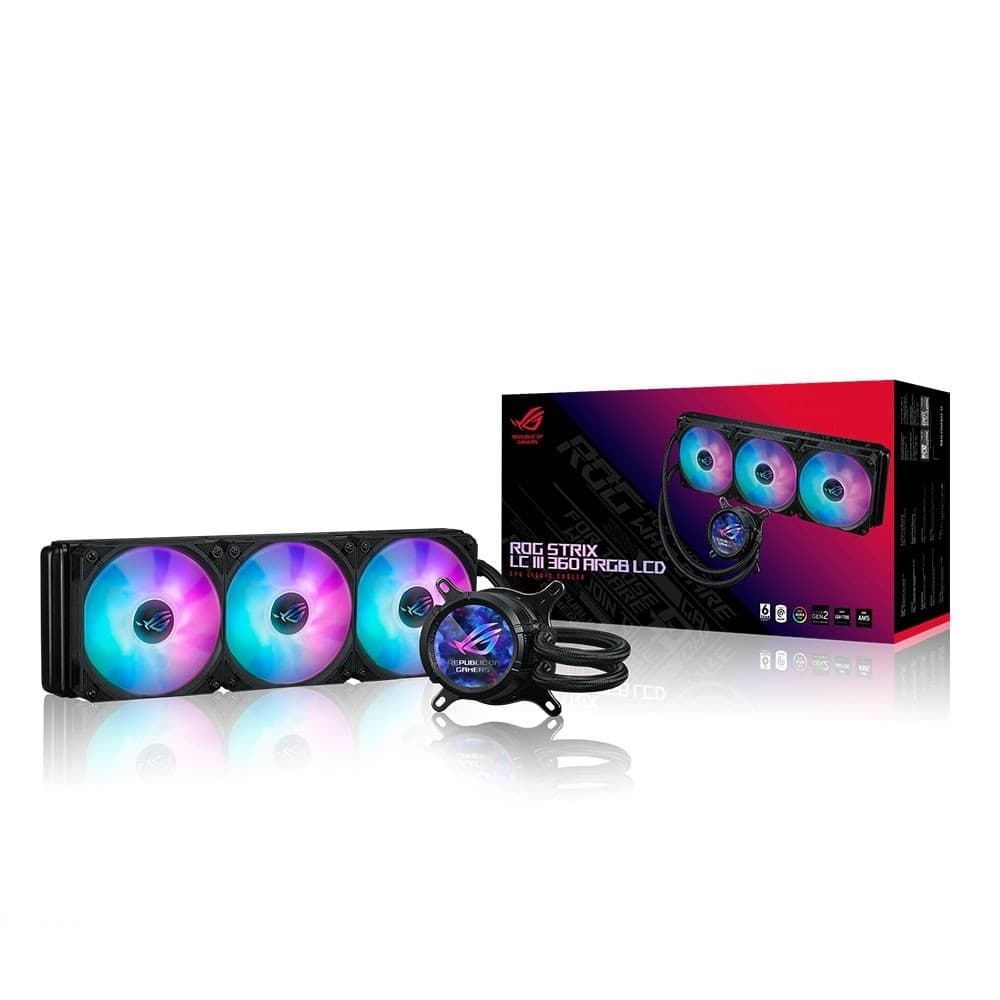 خنک کننده پردازنده ایسوس ROG STRIX LC III 360 ARGB LCD