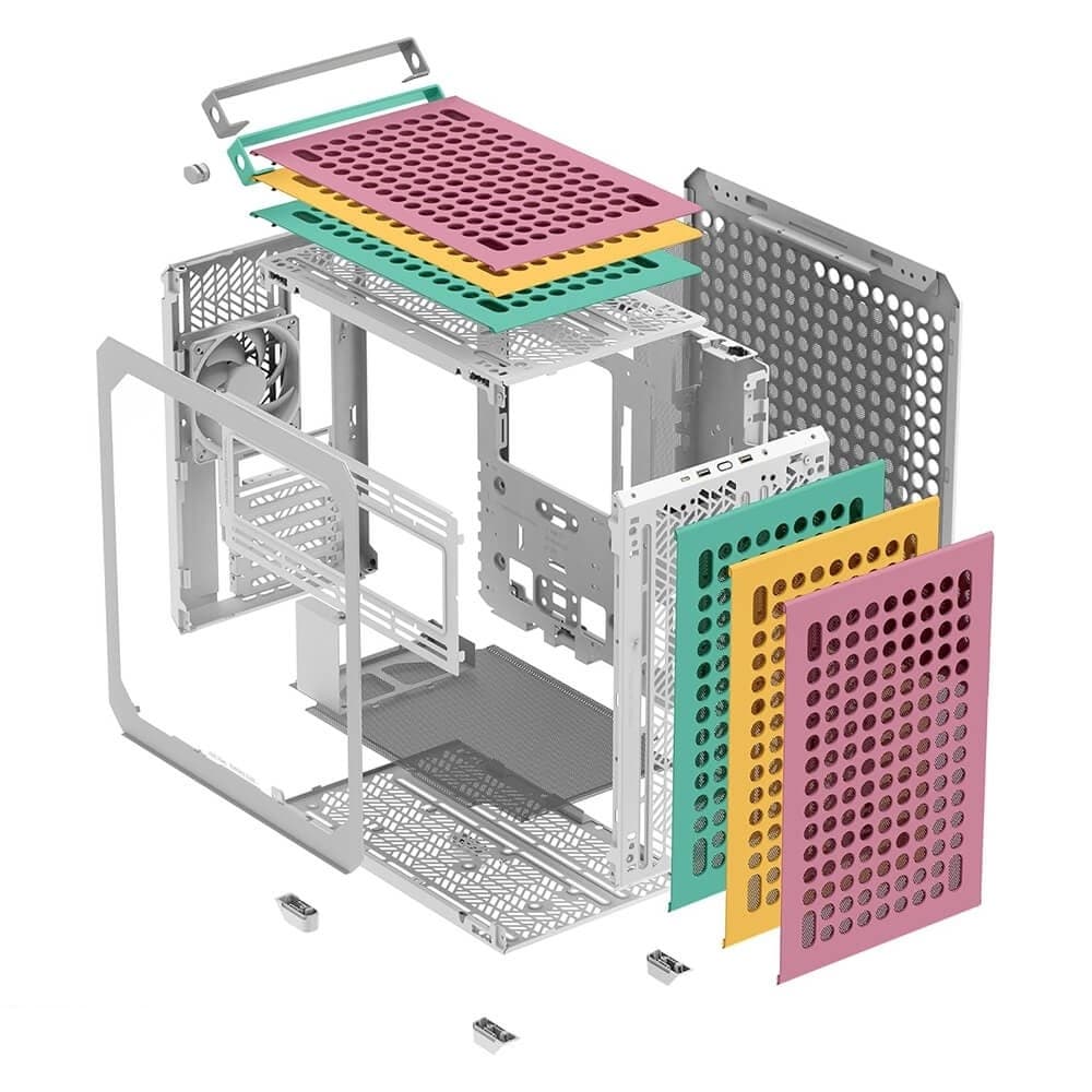 کیس کولر مستر مدل QUBE 500 Flatpack Macaron