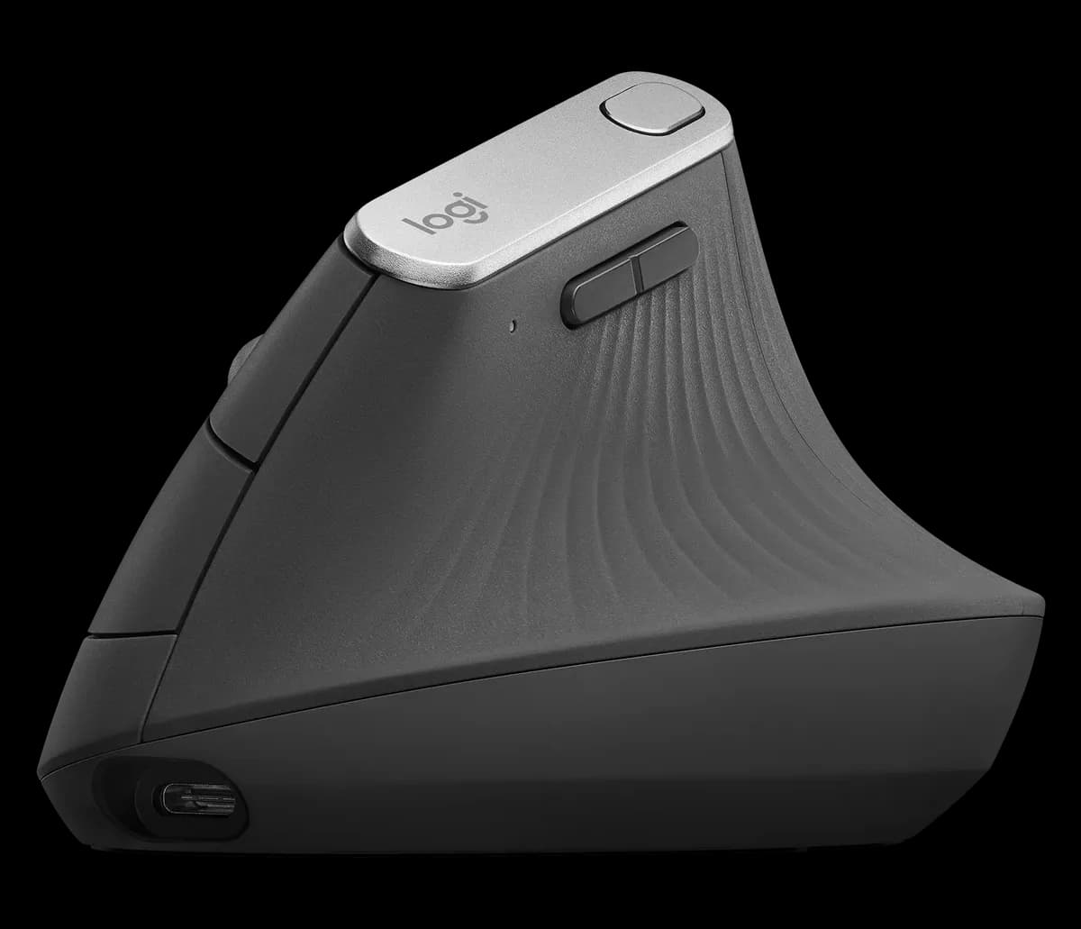 موس لاجیتک بی سیم ارگونومیک MX VERTICAL BLACK