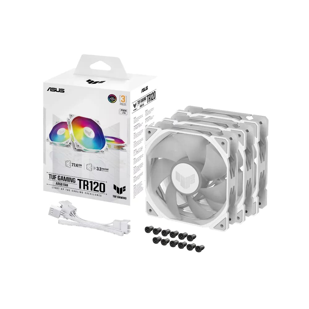 Fan Asus TUF TR120 ARGB Standard 3in1 White