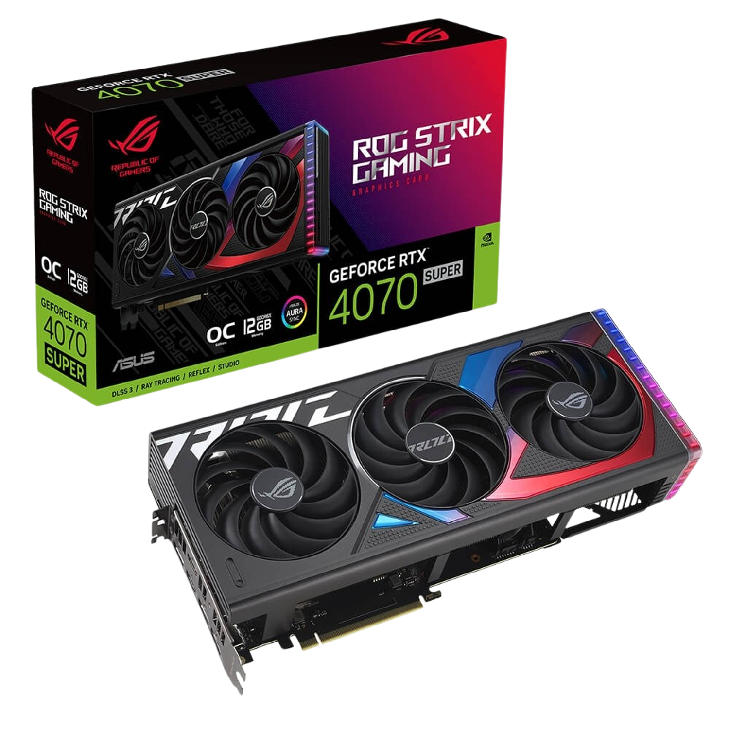 کارت گرافیک ایسوس ROG Strix RTX 4070 SUPER 12GB GDDR6X OC Edition