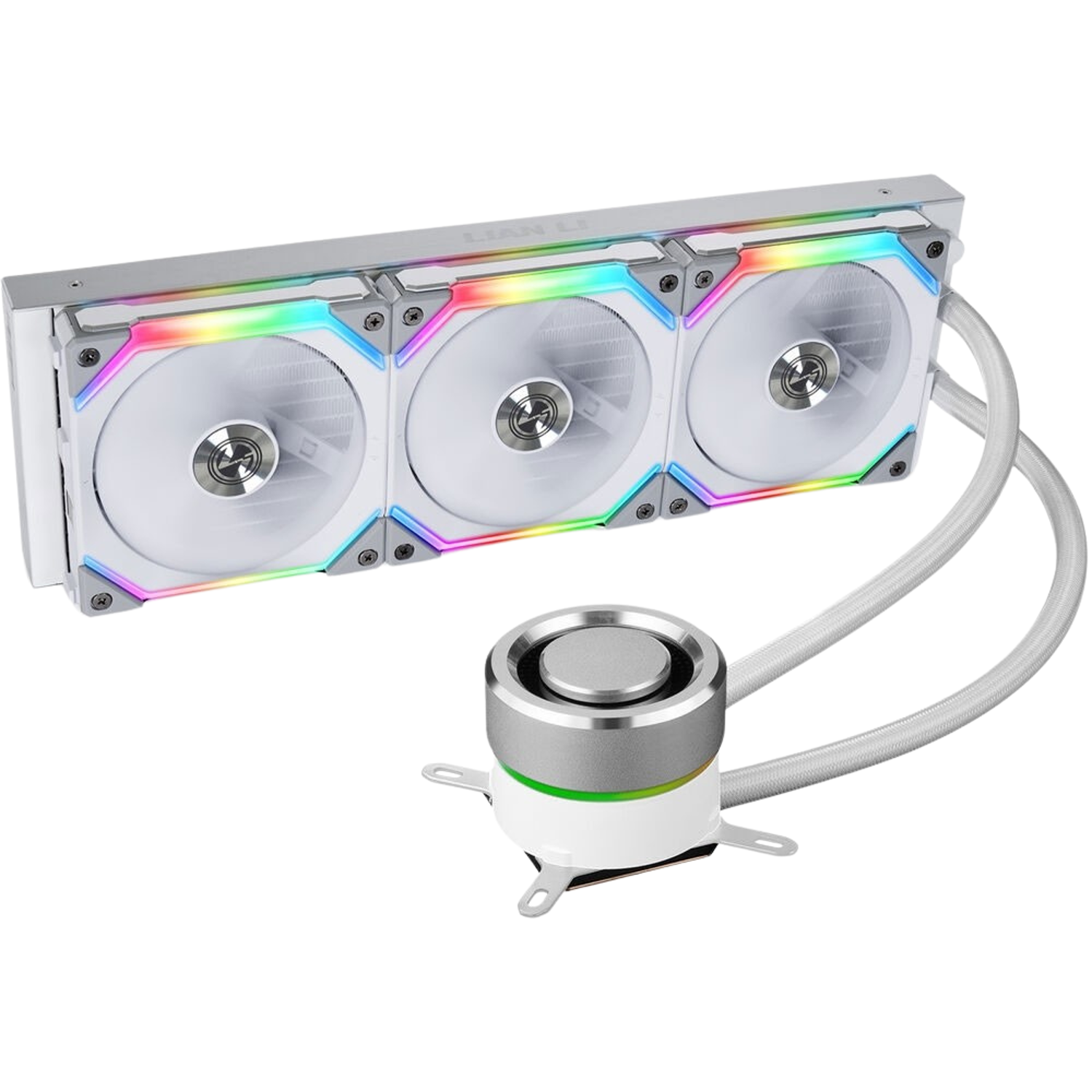  خنک کننده مایع پردازنده سفید لیان لی Galahad AIO UNI FAN SL 360