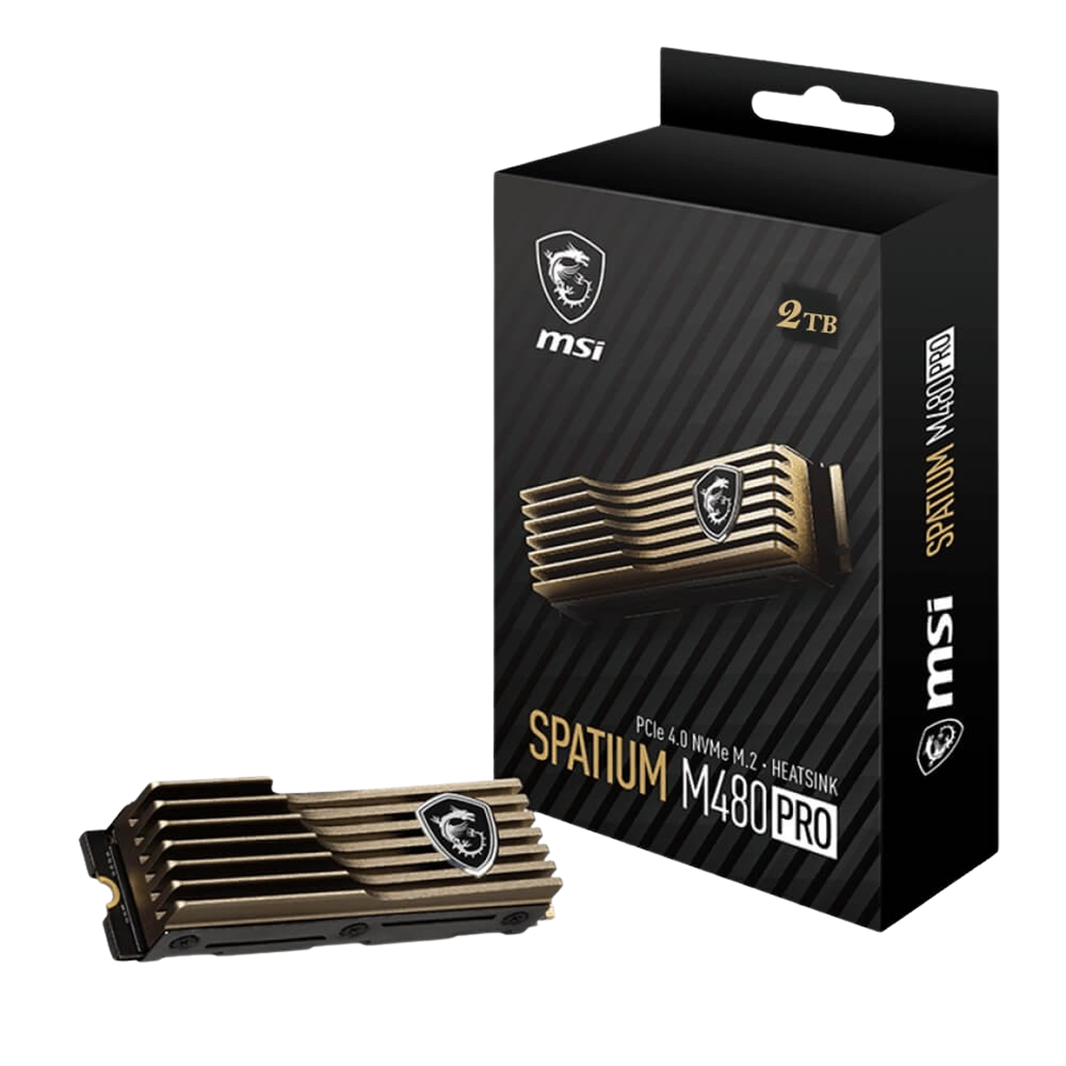  اس اس دی با هیت سینک ام اس آی 2 ترابایت SPATIUM M480 PRO PCIe 4.0 HS