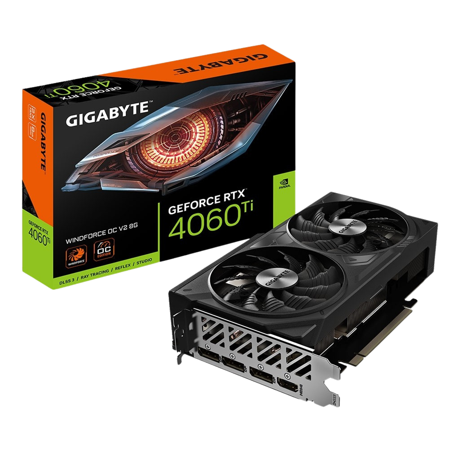 کارت گرافیک گیگابایت RTX 4060 Ti WINDFORCE OC V2 8G
