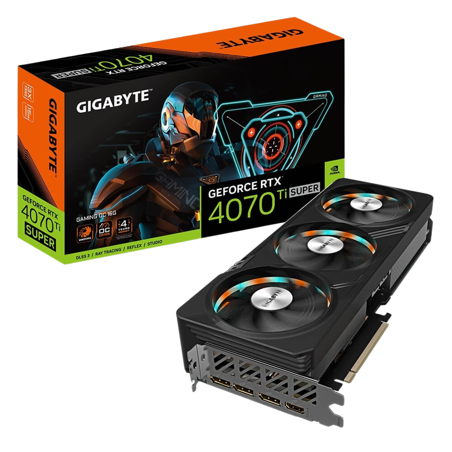 کارت گرافیک گیگابایت RTX 4070 Ti SUPER GAMING OC 16G