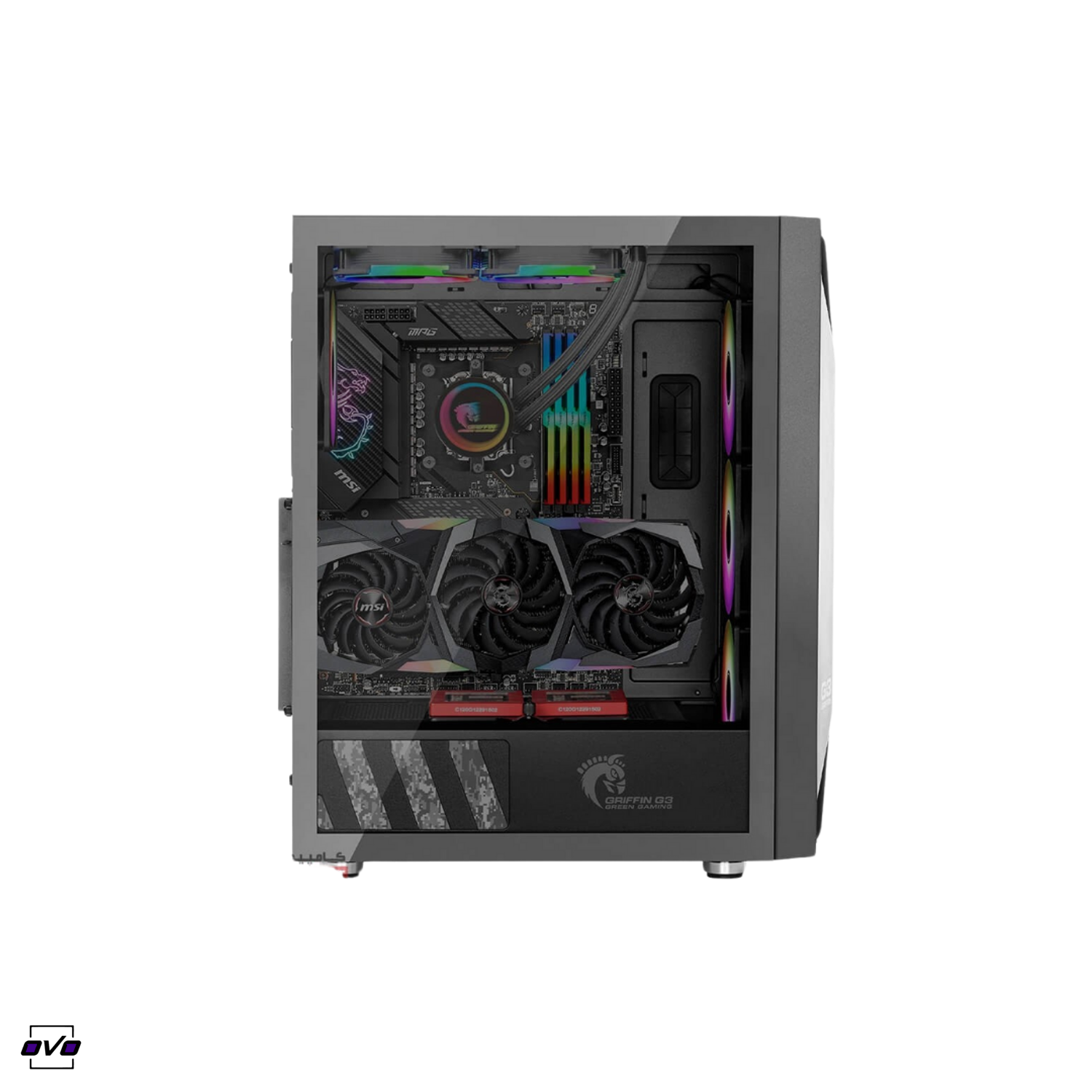 کیس گیمینگ گرین مدل GRIFFIN G3 PLUS1235