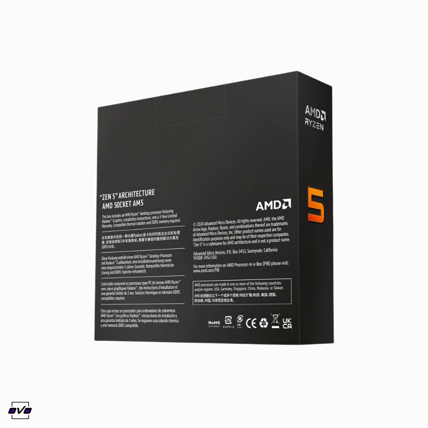 پردازنده ای ام دی Ryzen 5 9600X باکس 1192