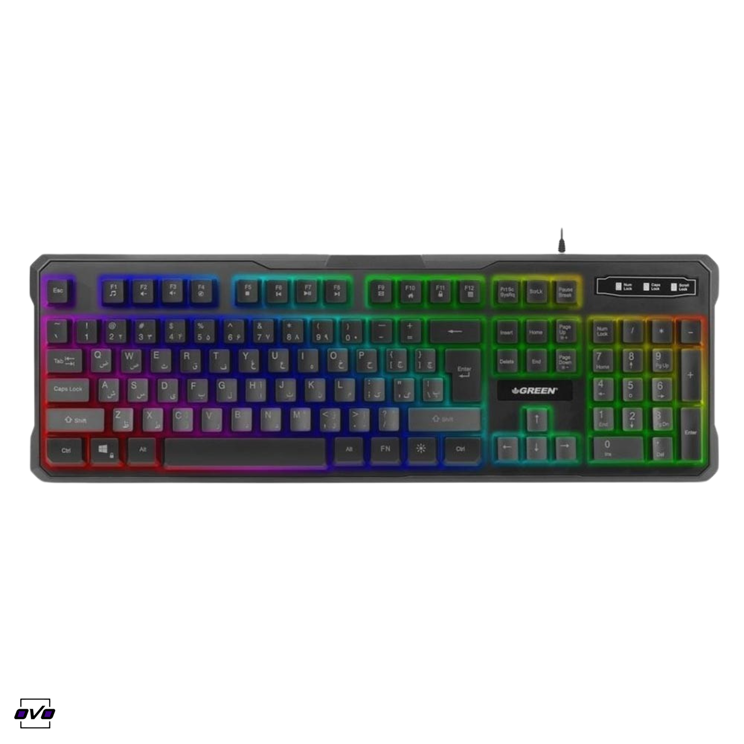  کیبورد باسیم گرین GK601 RGB