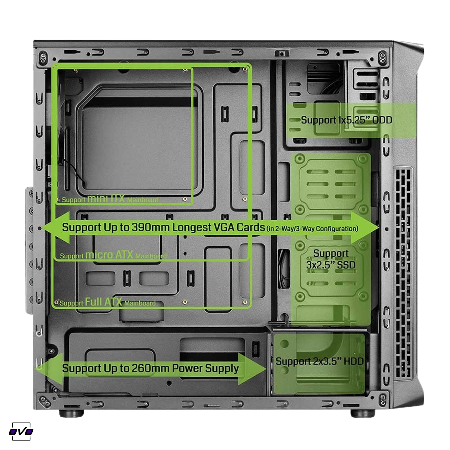  کیس گرین مدل ORAMAN Plus1883