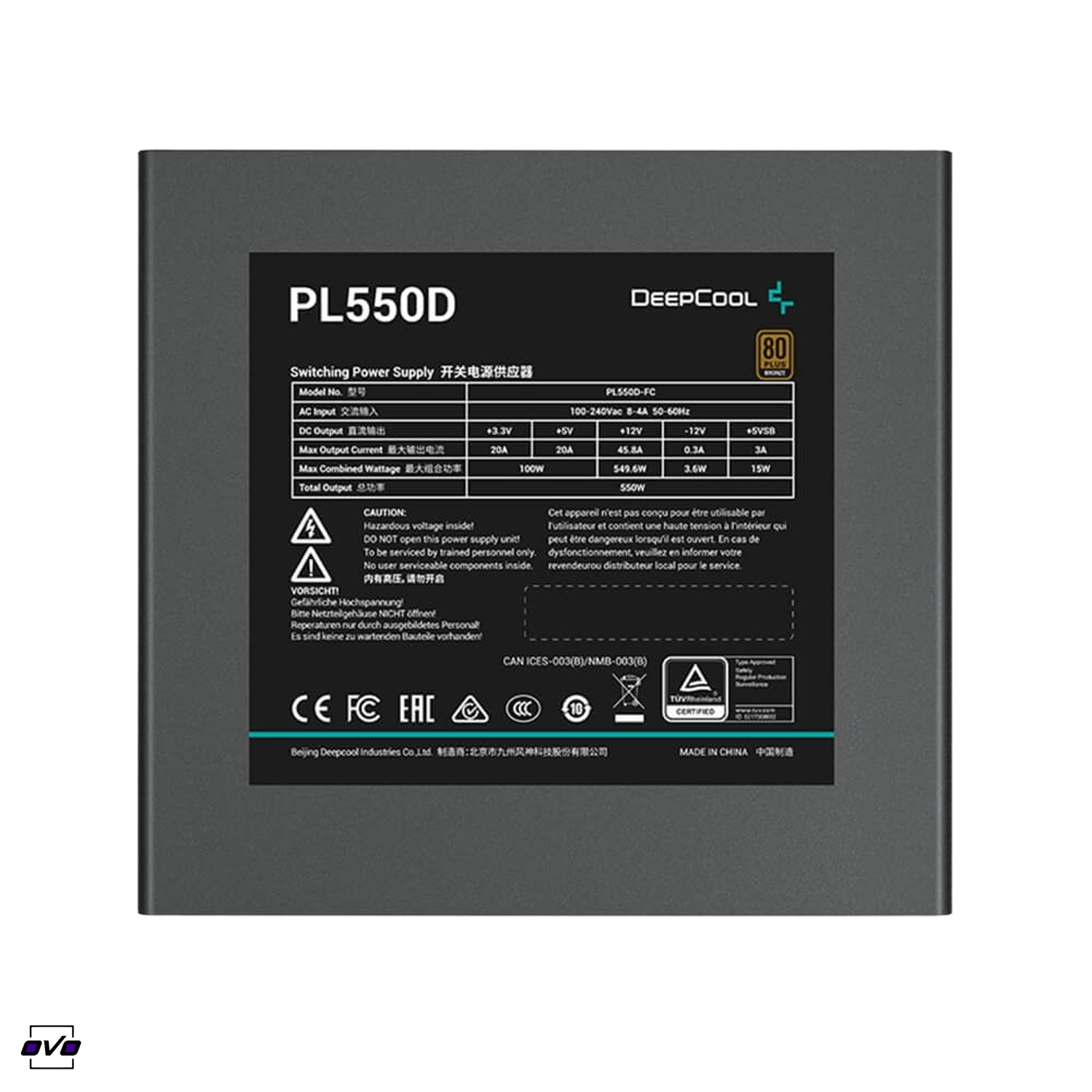 پاور دیپ کول 550 وات مدل PL550D1952