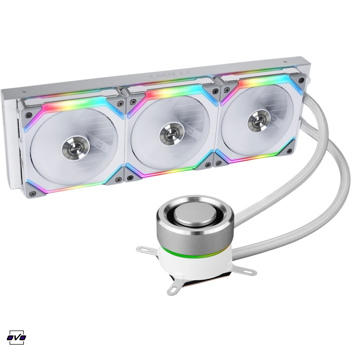  خنک کننده مایع پردازنده سفید لیان لی Galahad AIO UNI FAN SL 3601585