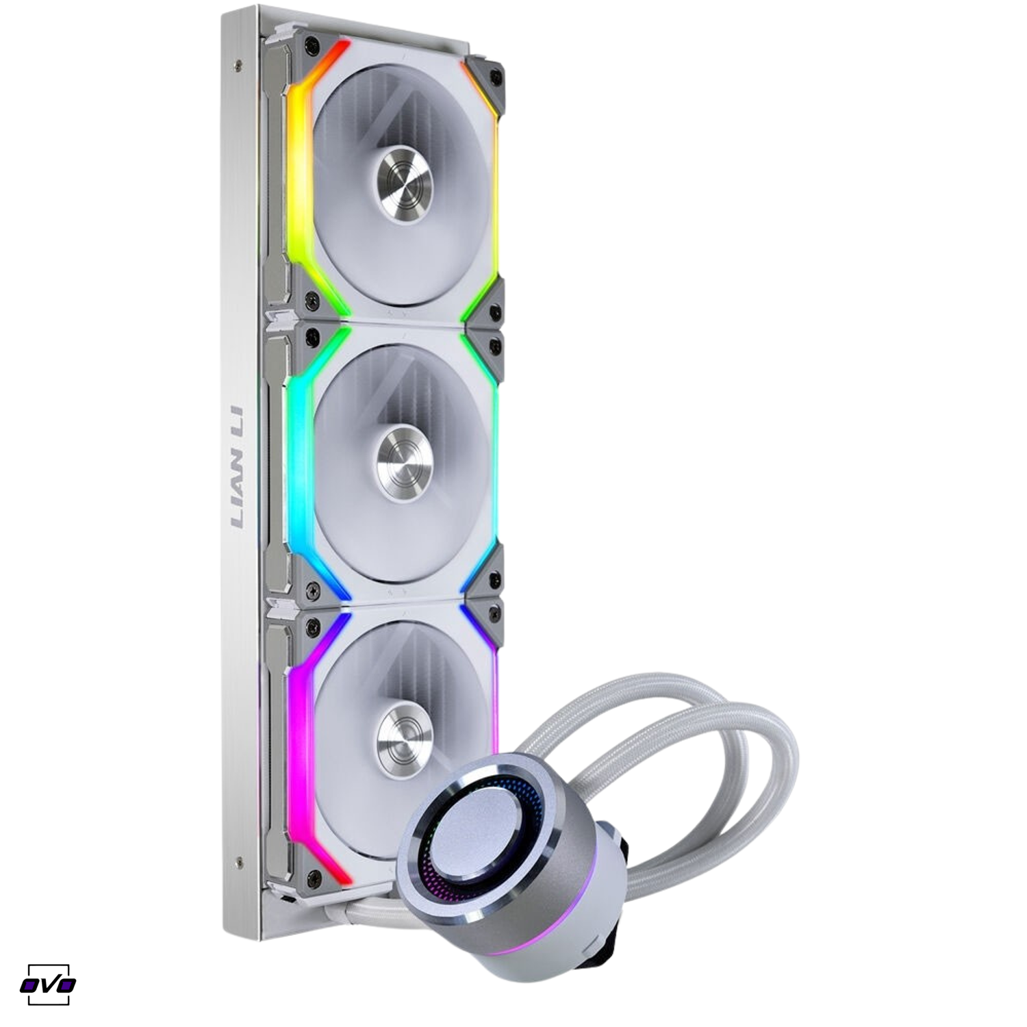  خنک کننده مایع پردازنده سفید لیان لی Galahad AIO UNI FAN SL 3601586