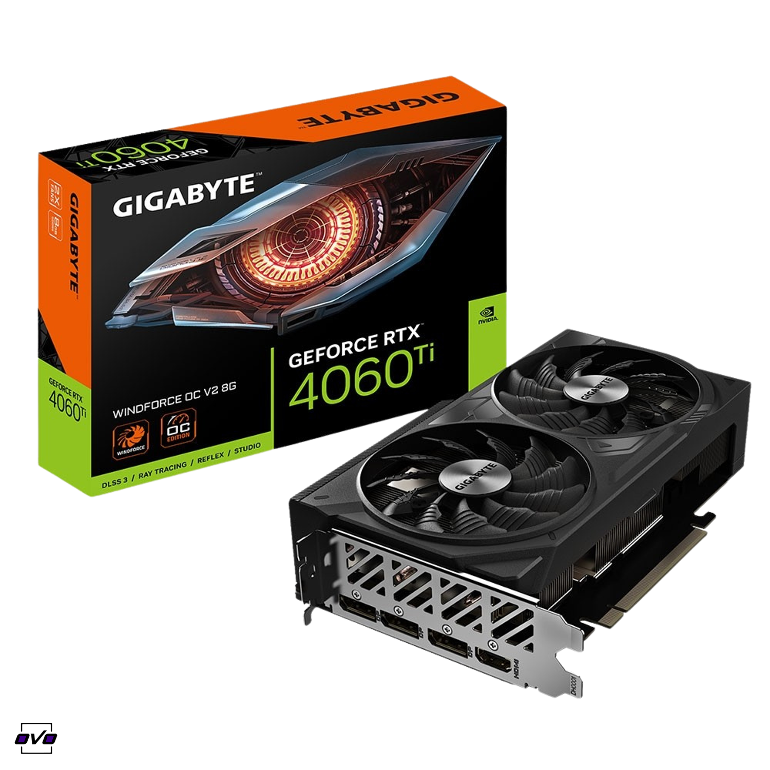 کارت گرافیک گیگابایت RTX 4060 Ti WINDFORCE OC V2 8G1505