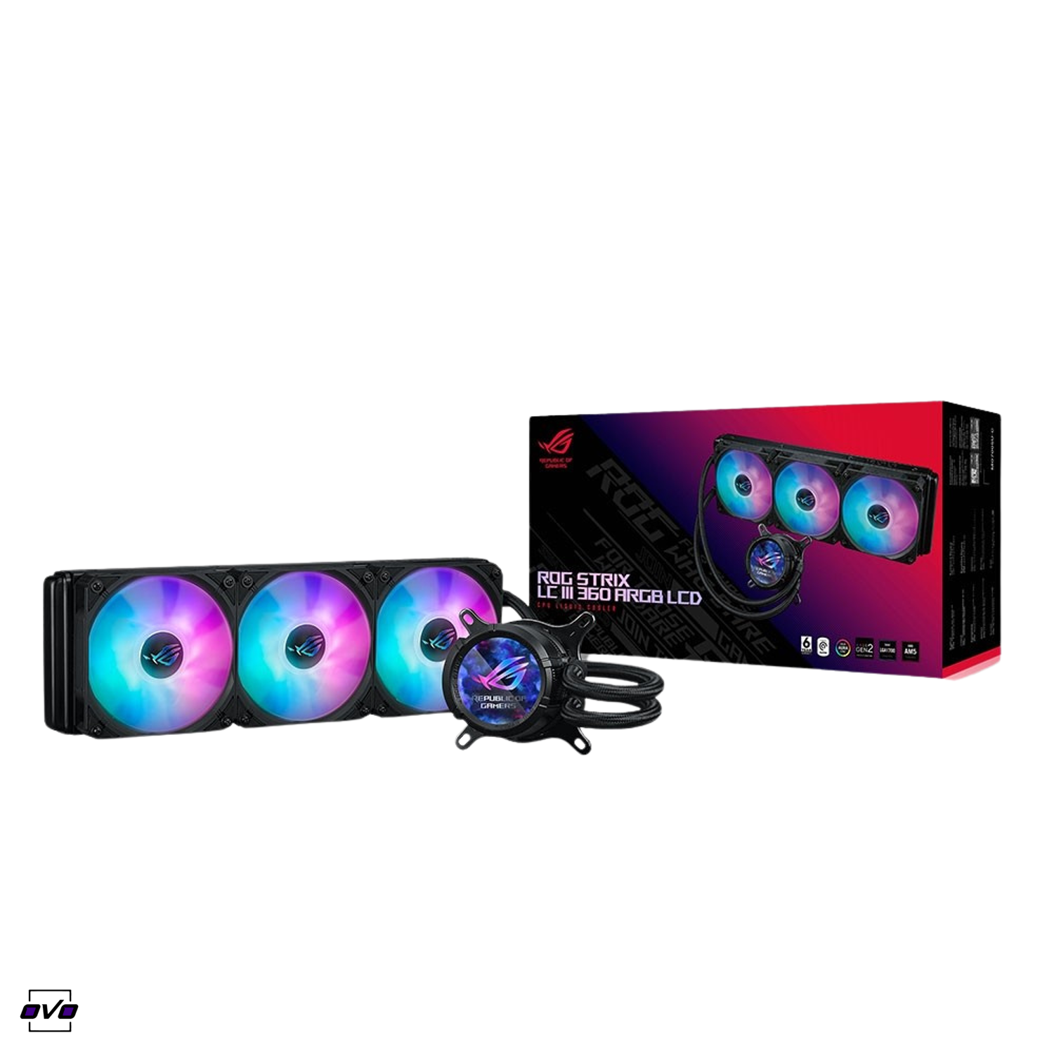 خنک کننده پردازنده ایسوس ROG STRIX LC III 360 ARGB LCD1569