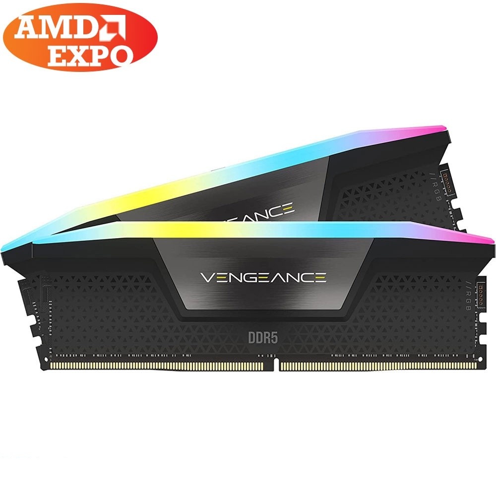 رم کورسیر 64 گیگابایت (2×32) دو کانال DDR5 6000 مدل Vengeance RGB CL40 AMD EXPO